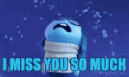 Miss You So Much Crying Cartoon Character GIF