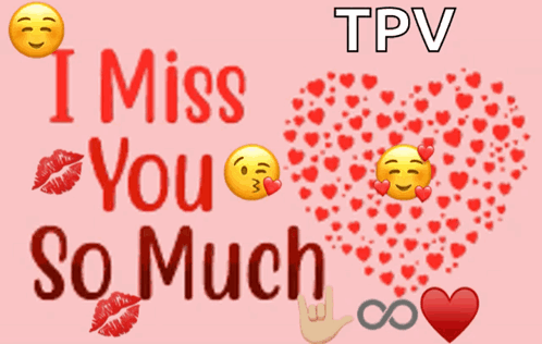 Miss You So Much Heart Kiss Mark GIF