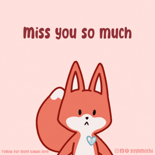 Miss You So Much Thinking Cute Cat GIF