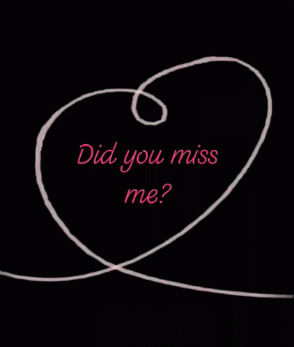 Missed Me Heart Drawing GIF