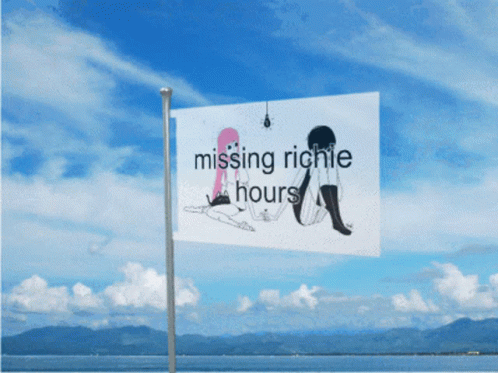 Missing Richie Hours Sign Flying