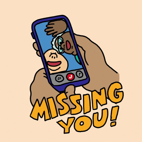 Missing You Family Video Call GIF
