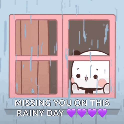 Missing You On This Rainy Monday GIF