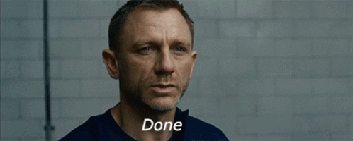 Mission Accomplished Daniel Craig GIF