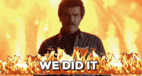 Mission Accomplished Burt Reynolds GIF