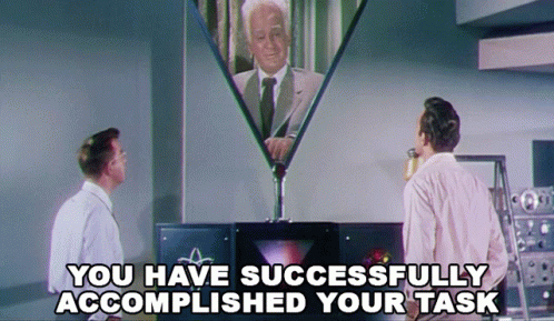 Mission Accomplished Vintage Mystery Science Theater GIF