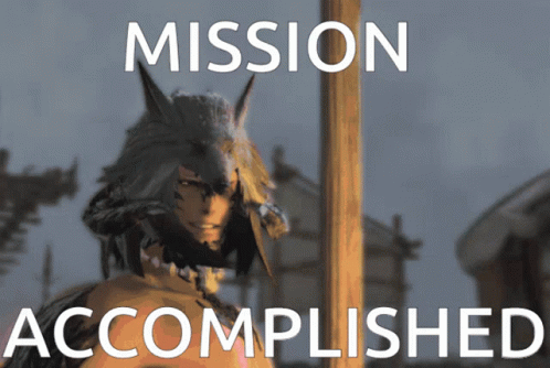 Mission Accomplished Final Fantasy Video Game GIF