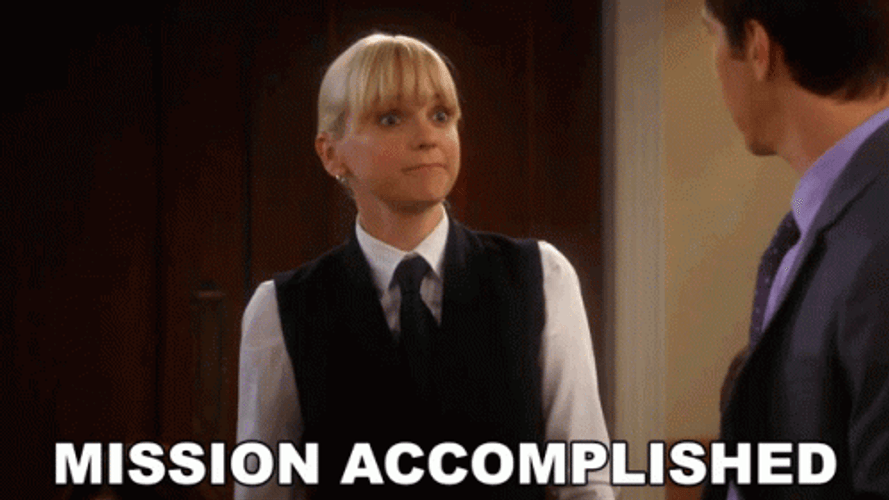 Mission Accomplished Anna Faris GIF