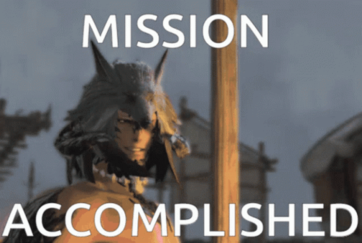 Mission Accomplished Final Fantasy Video Game GIF