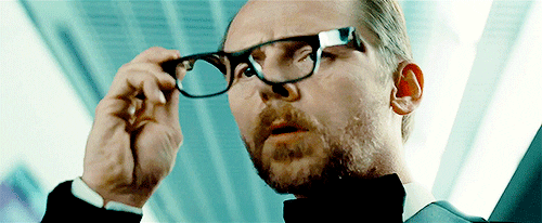 Mission Impossible Simon Pegg Wear His Eyeglass GIF