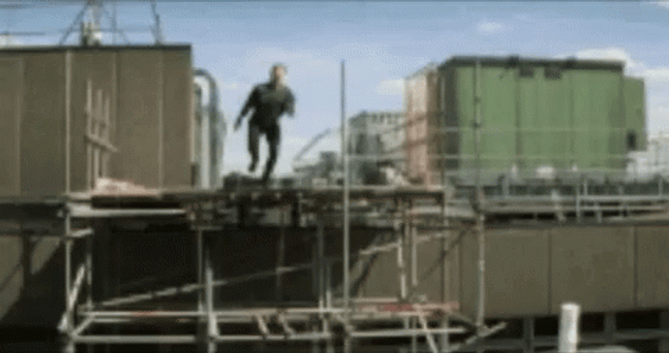 Mission Impossible Tom Cruise Jumping In The Building GIF