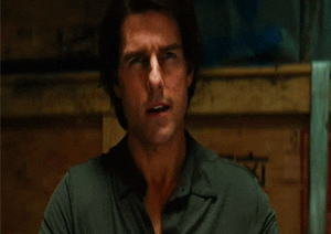 Mission Impossible Tom Cruise Talking Seriously GIF