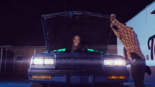 Missy Elliot Inside Car Hood GIF