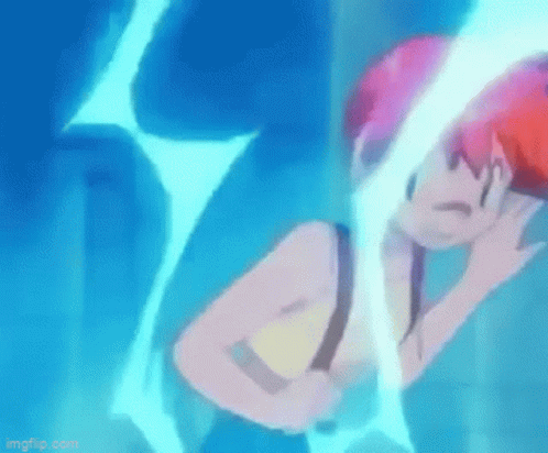 Misty Transformed To Vaporeon Pokemon GIF