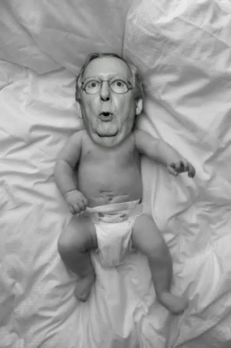 Mitch Mcconnell Baby Face Swap Meme GIF