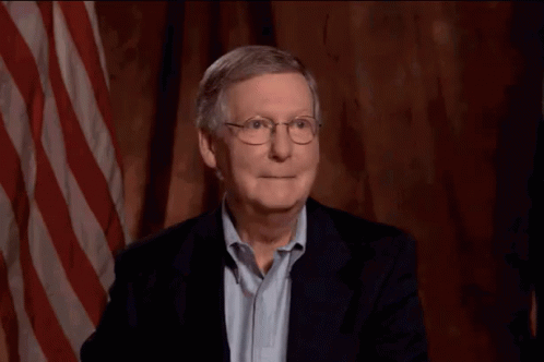 Mitch Mcconnell Wandering Eyes Meme GIF