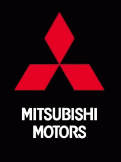 Mitsubishi Motors Logo Glowing in Dark