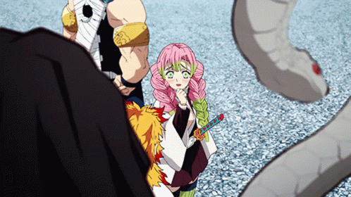 Mitsuri Looking At Obanai Iguro GIF