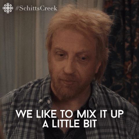 Mix It Up A Little Bit Roland Schitt GIF