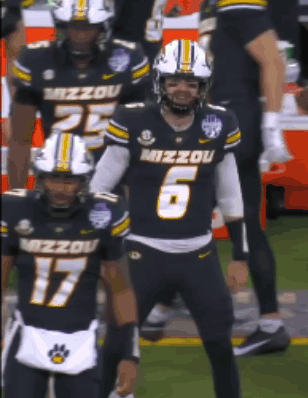 Mizzou Football Player Standing on Field