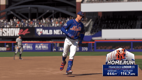 Mlb Ny Mets Francisco Lindor Home Run GIF