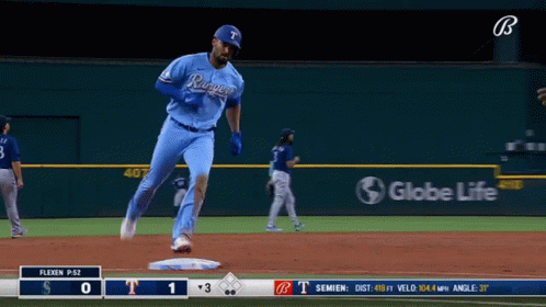 Mlb Texas Rangers Marcus Semien Running GIF