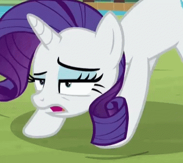 Rarity Coughing Mlp GIF