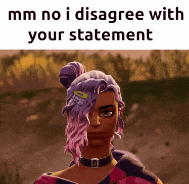 Mm No I Disagree With Your Statement Fortnite Gif GIF