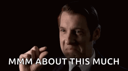 Mmmm About This Much Man Crying In Suit And Tie GIF