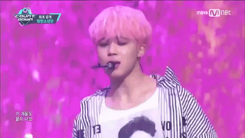 Mnet Bts Jimin Pink Hair GIF