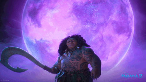 Moana 2 Man Holding Large Hook GIF