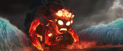 Moana And Te Fiti Fighting GIF