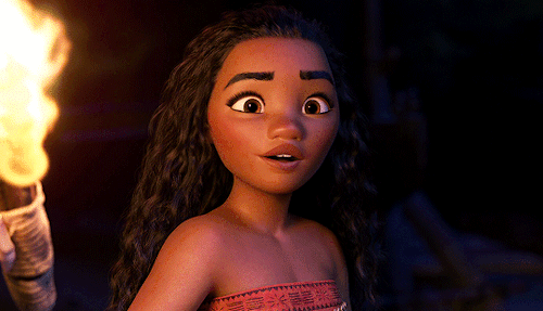 Moana Holding A Fire GIF
