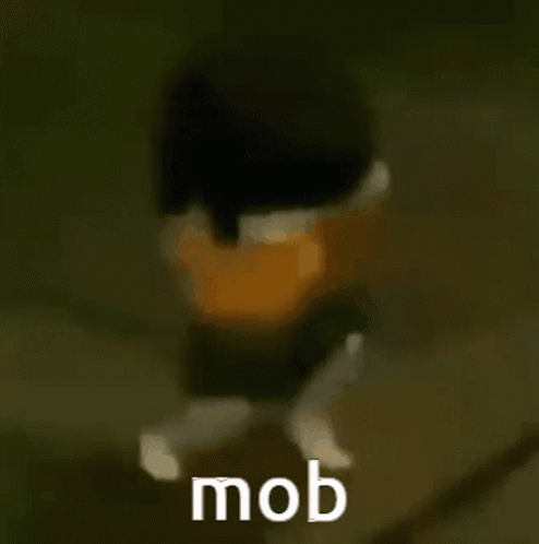 Little Girl Anime Mob Frantic Movements GIF