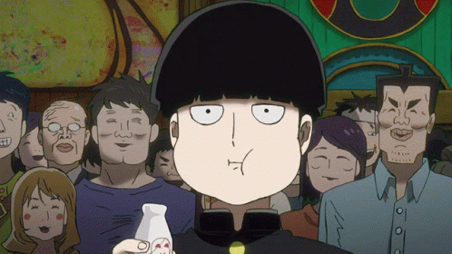 Mob Psycho 100 Kageyama Shocked Reaction GIF