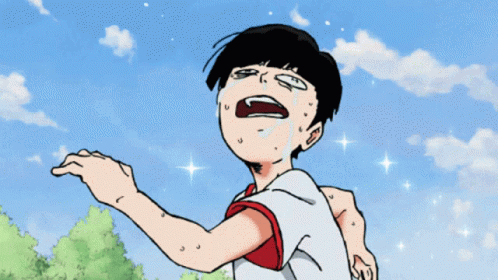 Mob Psycho 100 Shigeo Kageyama Running Tired GIF