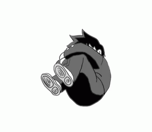 Mob Psycho 100 Kageyama Spinning Fetal Position GIF