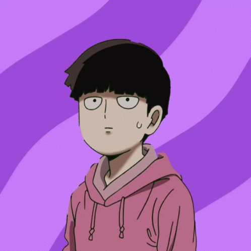 Mob Psycho 100 Kageyama Startled Gaze GIF