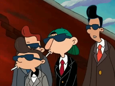 Mob Gang Strolling Hey Arnold Nicksplat GIF