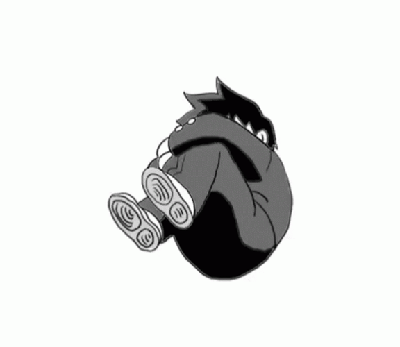 Mob Psycho 100 Kageyama Spinning Fetal Position GIF