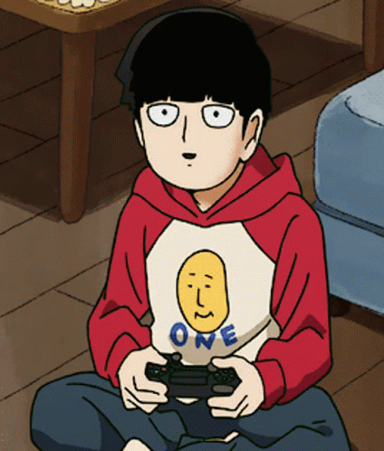 Mob Psycho Shigeo Kageyama Playing Game GIF
