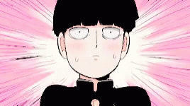 Mob Psycho Shocked Shigeo Kageyama GIF