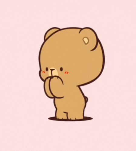 Mocha Bear Kiss Flying Kiss Gif GIF