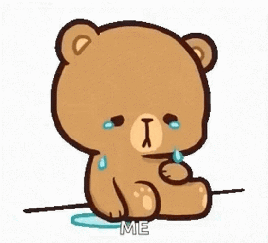 Mocha Crying Wiping Tears Away GIF