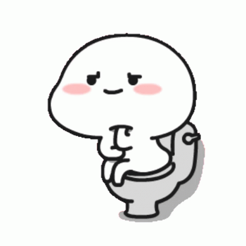 Mochi Blushing In Bathroom GIF