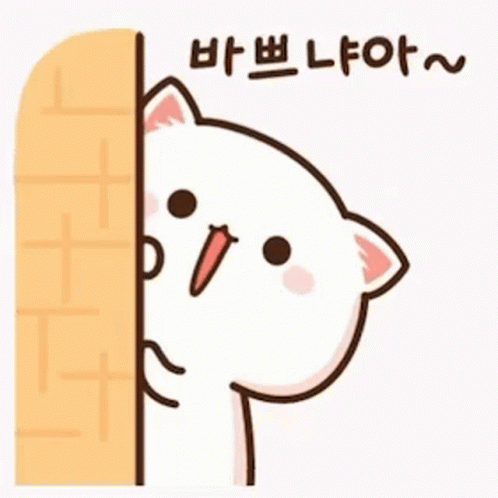 Mochi Cat Shaking Head On Corner GIF
