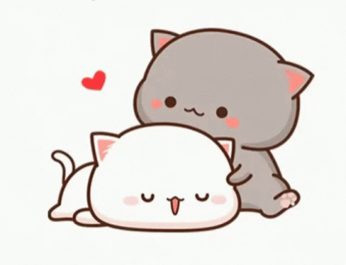 Goma Cleans Mochi Mochi Peach Cat GIF