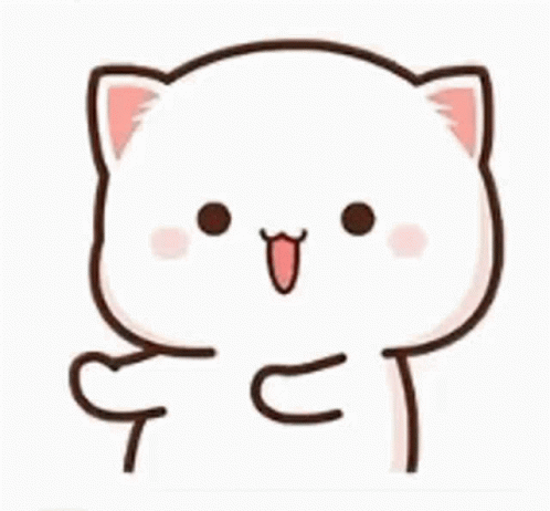 Mochi Mochi Peach Cat Happy Dance GIF
