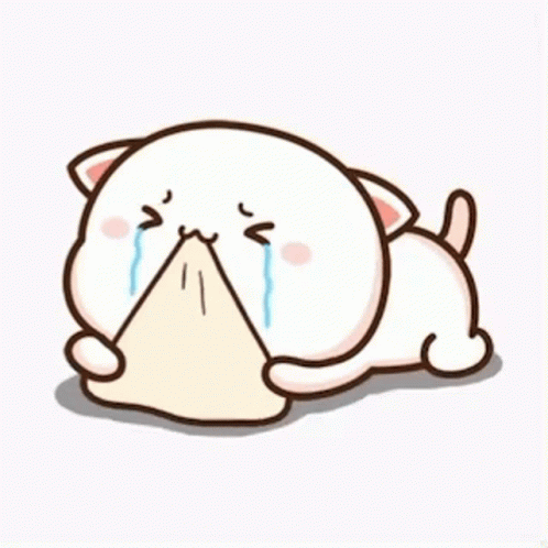 Mochi Mochi Peach Cat Crying GIF