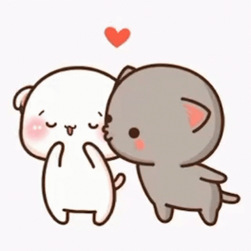 Mochi Mochi Peach Cat Blushing GIF